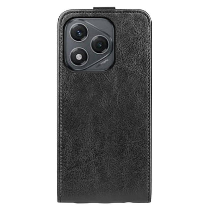 Honor 400 Smart 5G Texture Vertical Flip Leather Wallet Case with Card Slot, PU TPU Shockproof Protective Cover, Anti-Drop Magnetic Folio Phone Case
