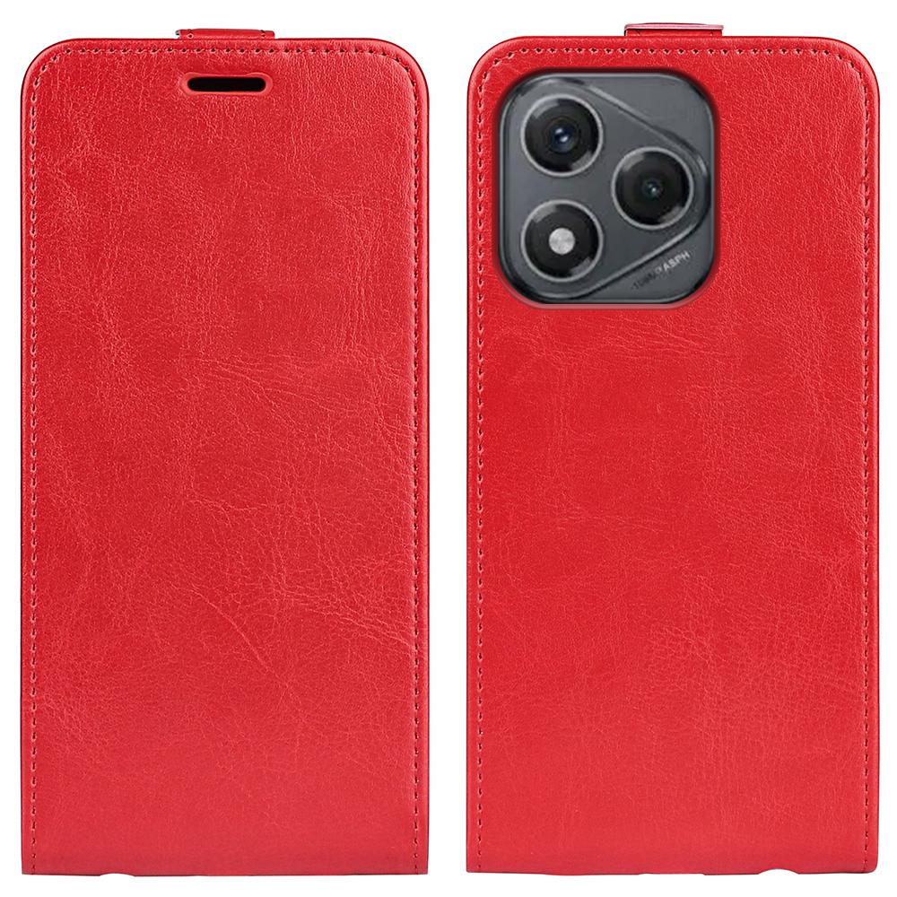 Honor 400 Smart 5G Texture Vertical Flip Leather Wallet Case with Card Slot, PU TPU Shockproof Protective Cover, Anti-Drop Magnetic Folio Phone Case