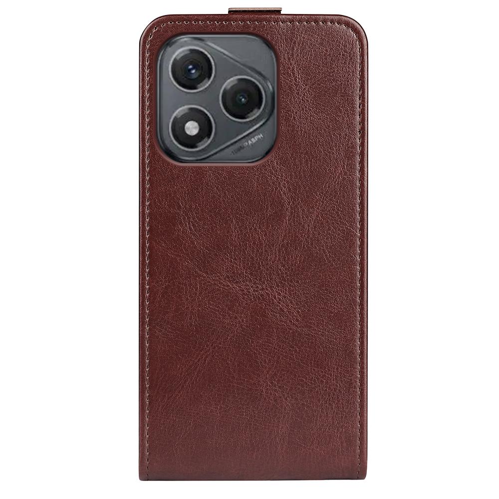 Honor 400 Smart 5G Texture Vertical Flip Leather Wallet Case with Card Slot, PU TPU Shockproof Protective Cover, Anti-Drop Magnetic Folio Phone Case