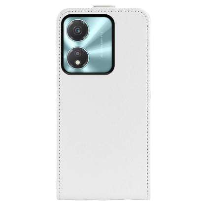 Honor X5c Plus Texture Vertical Flip Leather Wallet Case with Card Slot, PU TPU Shockproof Protective Cover, Anti-Drop Magnetic Folio Phone Case