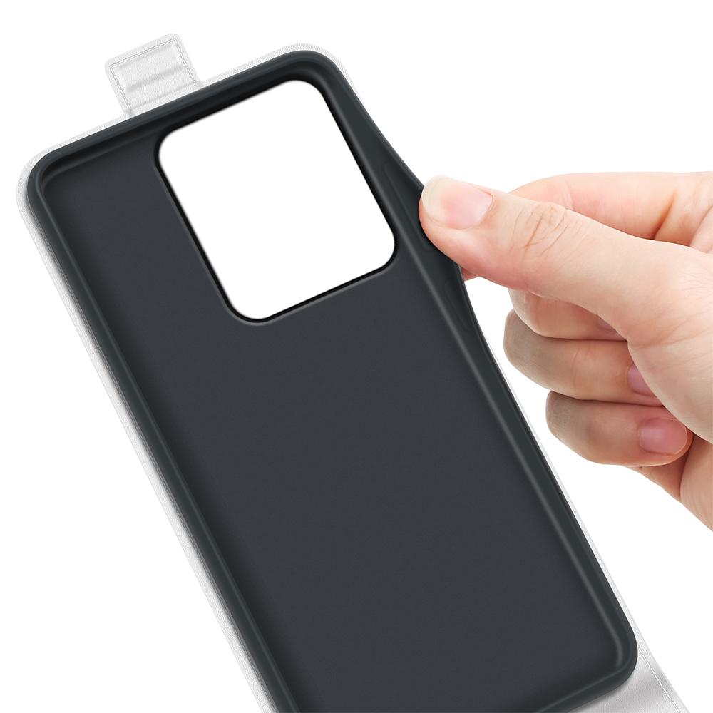 Honor X5c Plus Texture Vertical Flip Leather Wallet Case with Card Slot, PU TPU Shockproof Protective Cover, Anti-Drop Magnetic Folio Phone Case