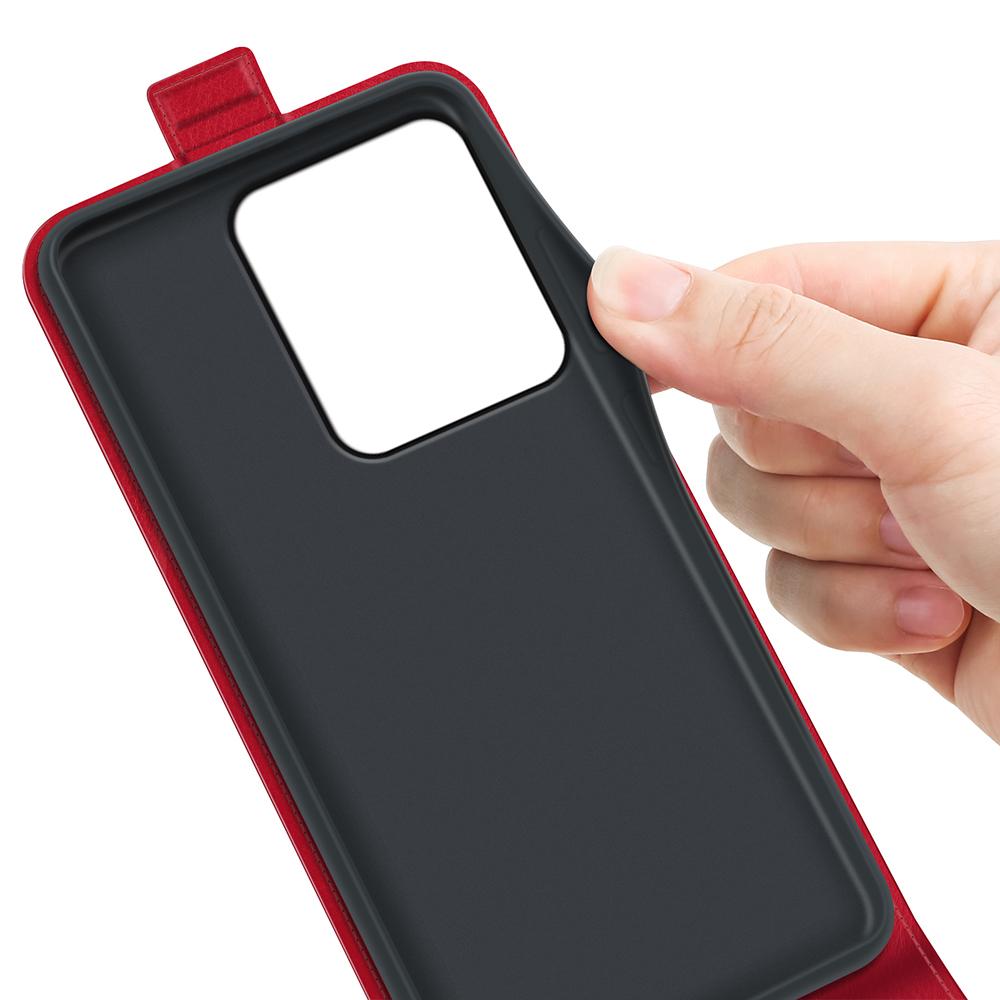 Honor X5c Plus Texture Vertical Flip Leather Wallet Case with Card Slot, PU TPU Shockproof Protective Cover, Anti-Drop Magnetic Folio Phone Case