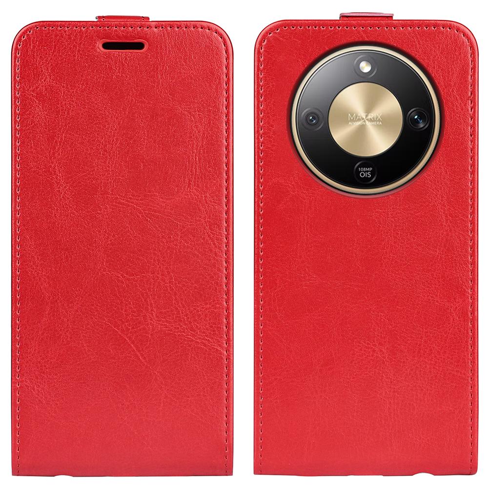 Honor X9d 5G Texture Vertical Flip Leather Wallet Case with Card Slot, PU TPU Shockproof Protective Cover, Anti-Drop Magnetic Folio Phone Case