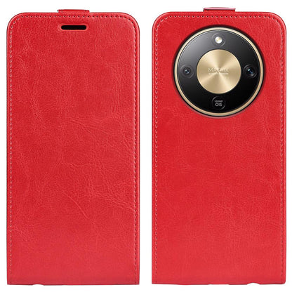 Honor X9d 5G Texture Vertical Flip Leather Wallet Case with Card Slot, PU TPU Shockproof Protective Cover, Anti-Drop Magnetic Folio Phone Case