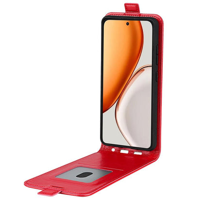 Honor X9d 5G Texture Vertical Flip Leather Wallet Case with Card Slot, PU TPU Shockproof Protective Cover, Anti-Drop Magnetic Folio Phone Case