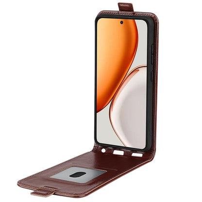 Honor X9d 5G Texture Vertical Flip Leather Wallet Case with Card Slot, PU TPU Shockproof Protective Cover, Anti-Drop Magnetic Folio Phone Case