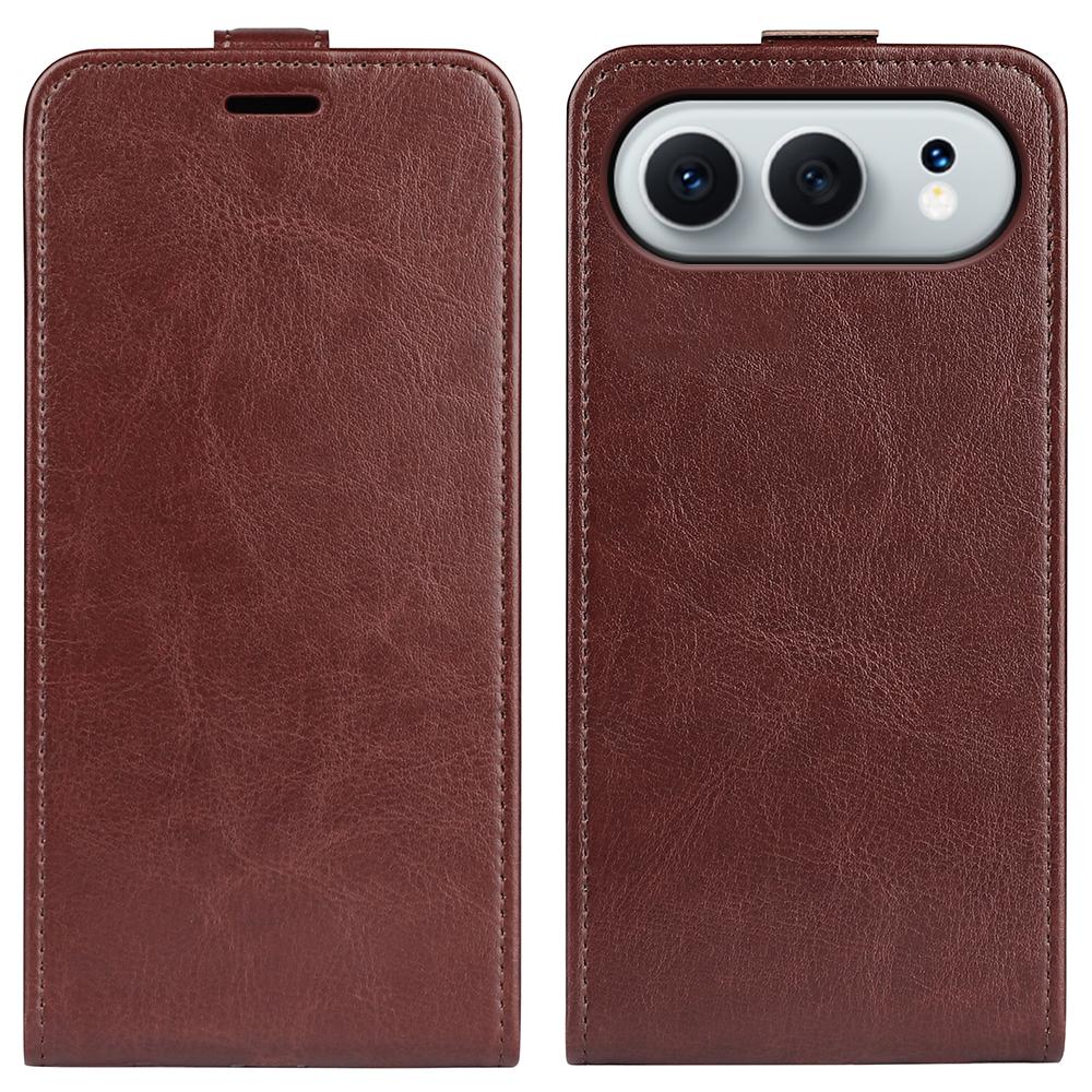 Honor 500 155.8mm Texture Vertical Flip Leather Wallet Case with Card Slot, PU TPU Shockproof Protective Cover, Anti-Drop Magnetic Folio Phone Case