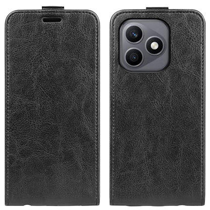Honor X8d 4G Texture Vertical Flip Leather Wallet Case with Card Slot, PU TPU Shockproof Protective Cover, Anti-Drop Magnetic Folio Phone Case