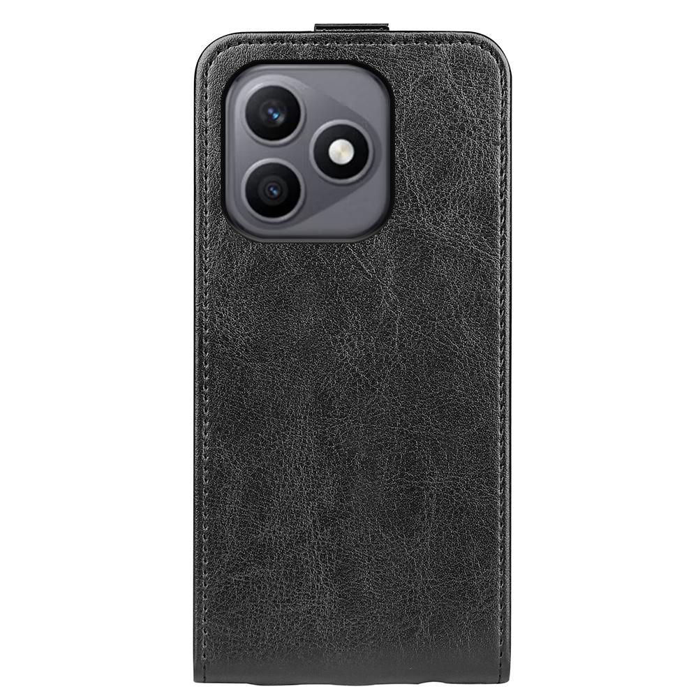 Honor X8d 4G Texture Vertical Flip Leather Wallet Case with Card Slot, PU TPU Shockproof Protective Cover, Anti-Drop Magnetic Folio Phone Case
