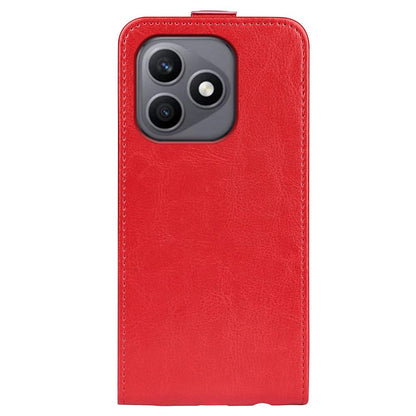 Honor X8d 4G Texture Vertical Flip Leather Wallet Case with Card Slot, PU TPU Shockproof Protective Cover, Anti-Drop Magnetic Folio Phone Case