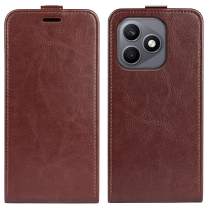 Honor X8d 4G Texture Vertical Flip Leather Wallet Case with Card Slot, PU TPU Shockproof Protective Cover, Anti-Drop Magnetic Folio Phone Case