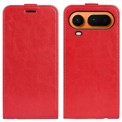Honor Magic8 Pro Air 5G Texture Vertical Flip Leather Wallet Case with Card Slot, PU TPU Shockproof Protective Cover, Anti-Drop Magnetic Folio Phone Case
