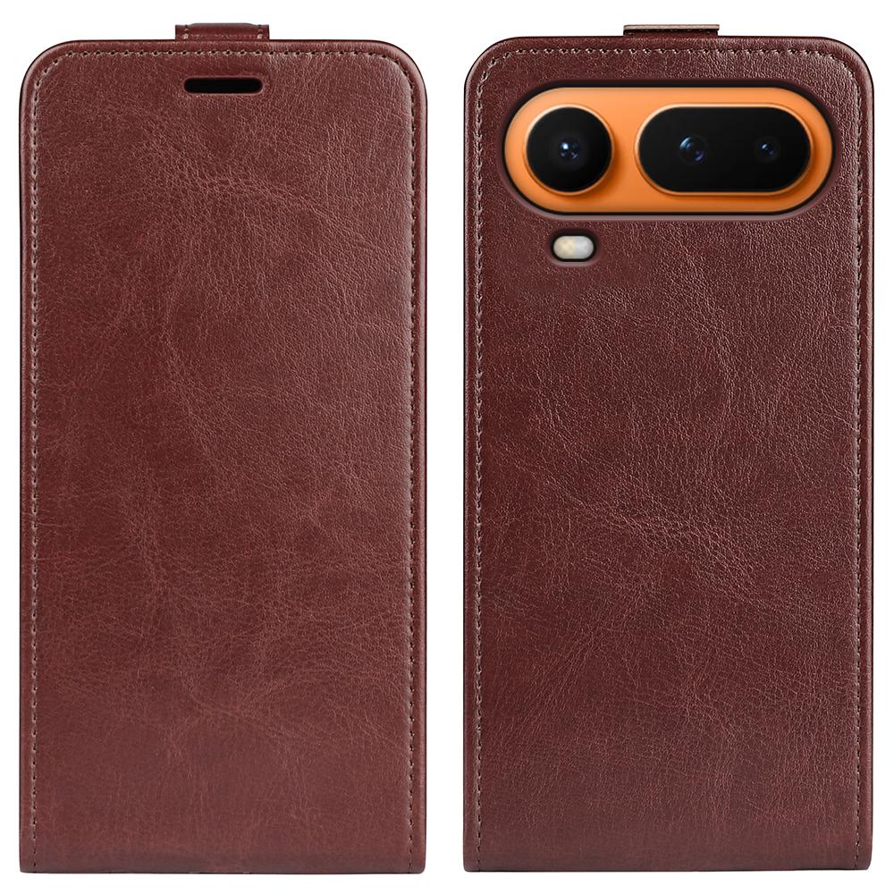 Honor Magic8 Pro Air 5G Texture Vertical Flip Leather Wallet Case with Card Slot, PU TPU Shockproof Protective Cover, Anti-Drop Magnetic Folio Phone Case