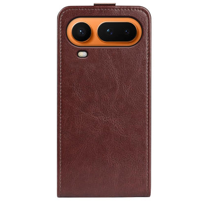 Honor Magic8 Pro Air 5G Texture Vertical Flip Leather Wallet Case with Card Slot, PU TPU Shockproof Protective Cover, Anti-Drop Magnetic Folio Phone Case
