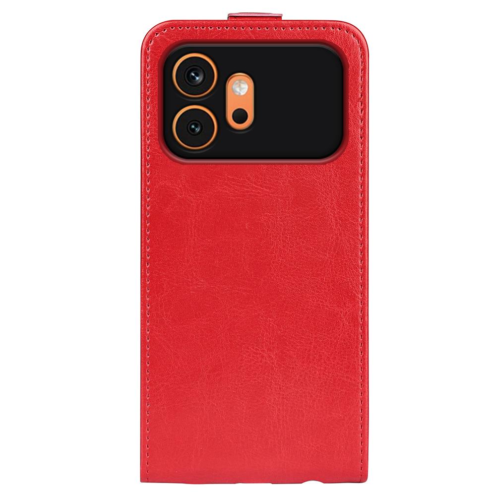 Honor 600 Texture Vertical Flip Leather Wallet Case with Card Slot, PU TPU Shockproof Protective Cover, Anti-Drop Magnetic Folio Phone Case