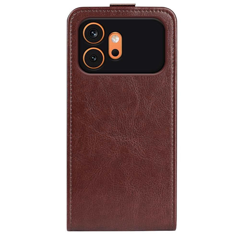 Honor 600 Texture Vertical Flip Leather Wallet Case with Card Slot, PU TPU Shockproof Protective Cover, Anti-Drop Magnetic Folio Phone Case