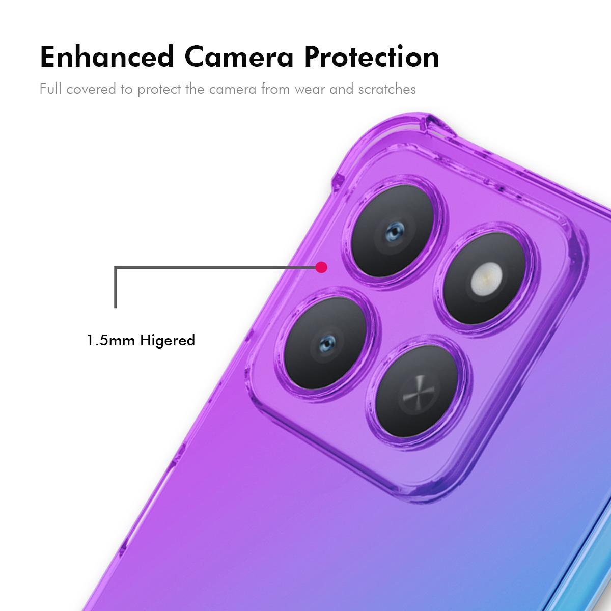 Honor X8c Gradient Airbag TPU Phone Case Shockproof Slim Protective Cover