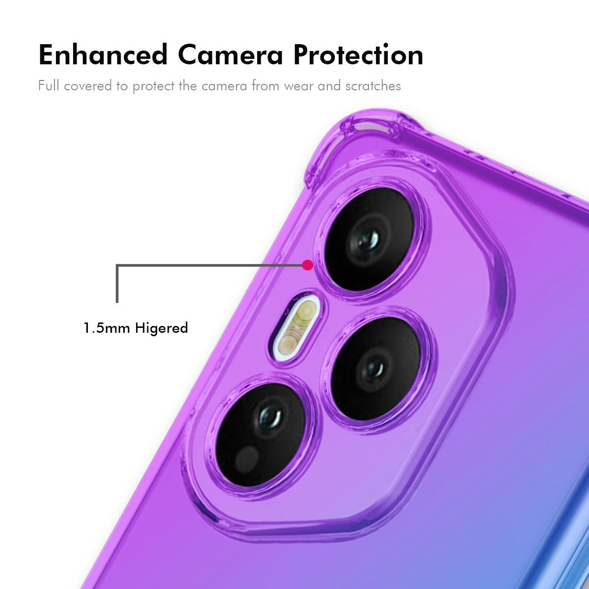 Honor 400 Pro Global 160.8mm Gradient Airbag TPU Phone Case Shockproof Slim Protective Cover