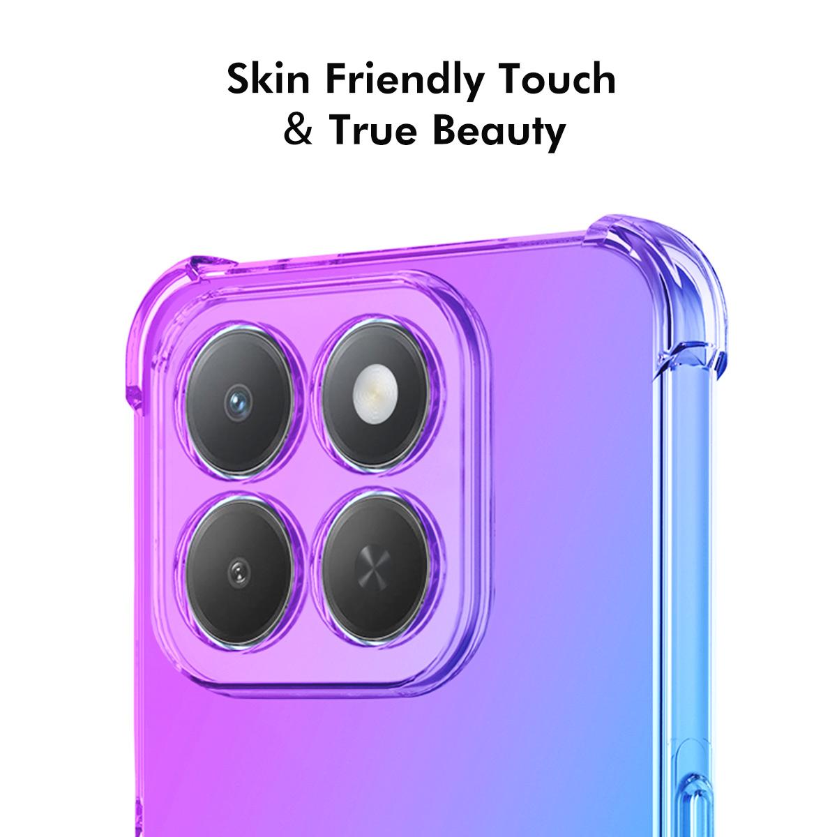 Honor X6c 4G Global Gradient Airbag TPU Phone Case Shockproof Slim Protective Cover