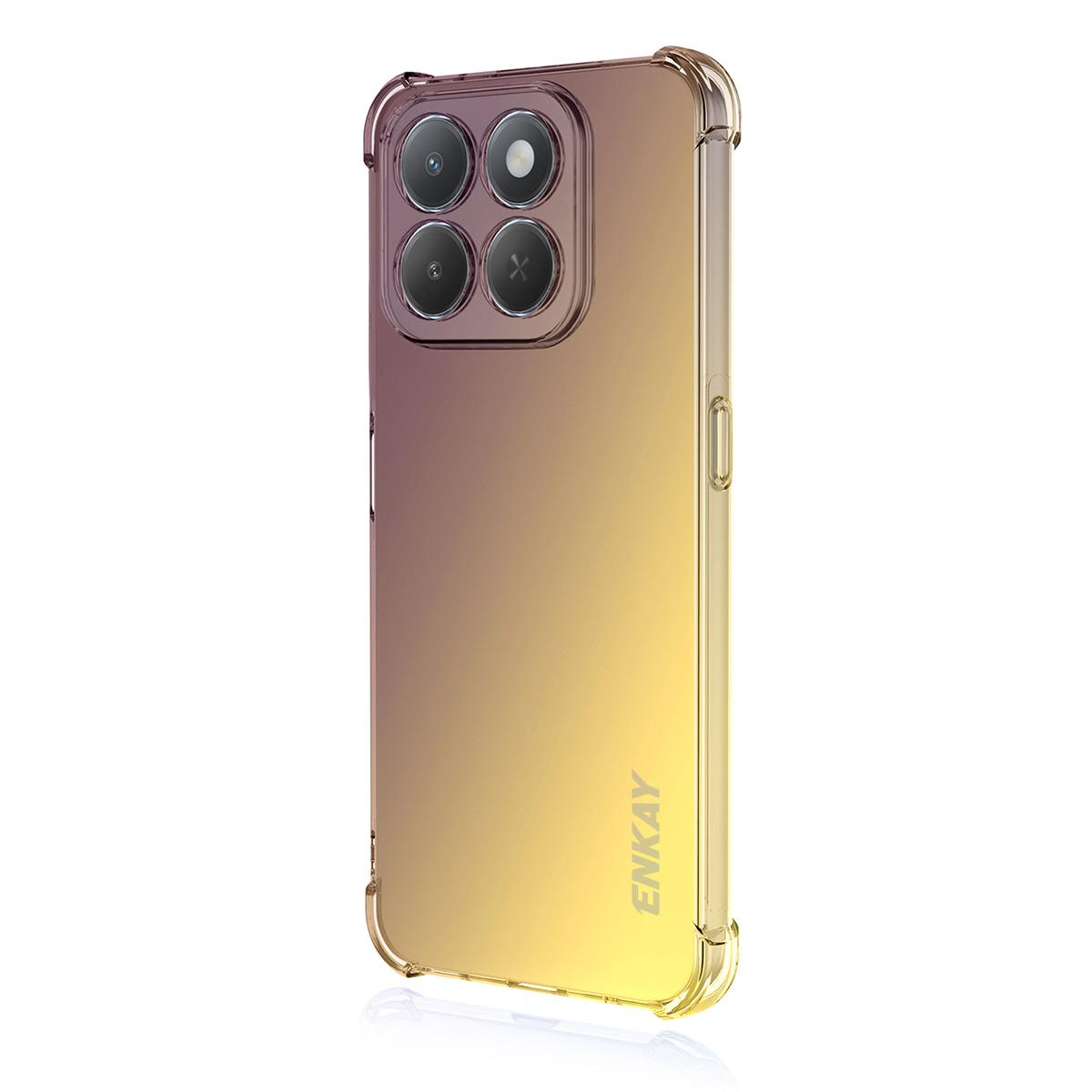 Honor X6c 4G Global Gradient Airbag TPU Phone Case Shockproof Slim Protective Cover