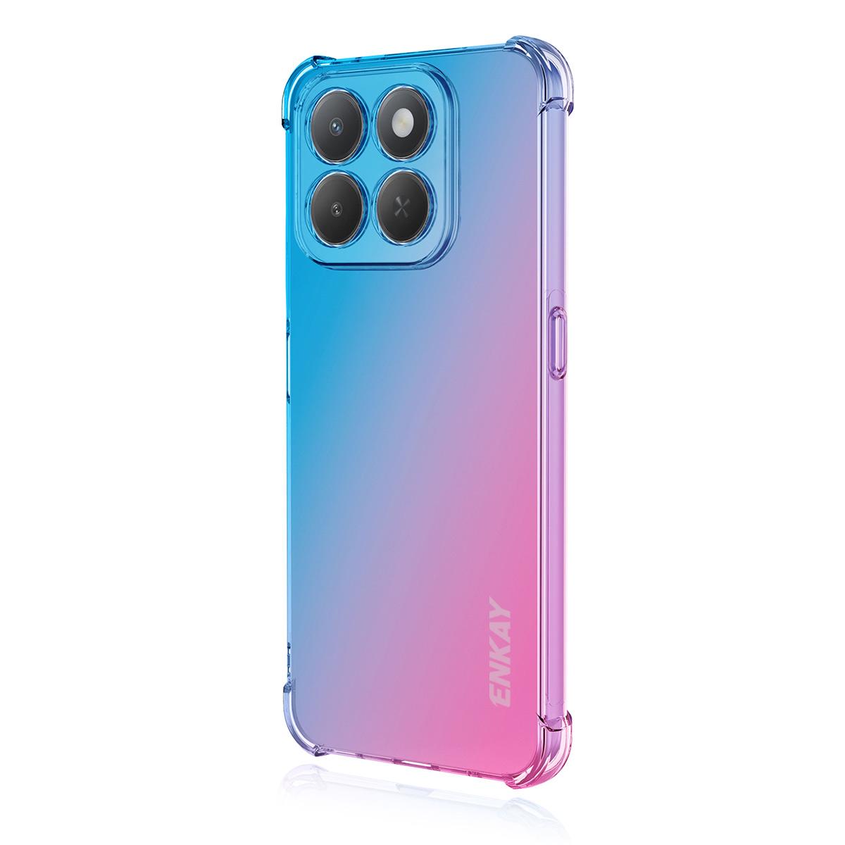 Honor X6c 4G Global Gradient Airbag TPU Phone Case Shockproof Slim Protective Cover