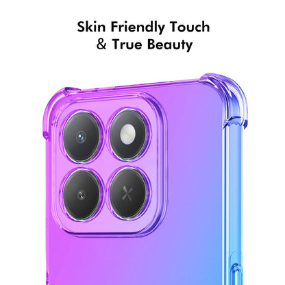 Honor X6c 4G Global Gradient Airbag TPU Phone Case Shockproof Slim Protective Cover
