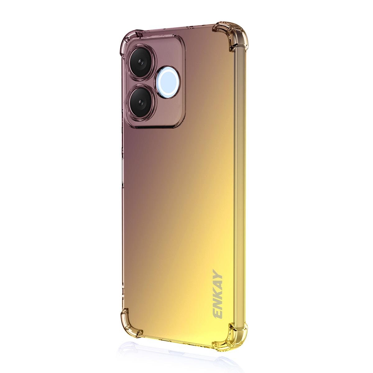 Honor 500 Smart Gradient Airbag TPU Phone Case Shockproof Slim Protective Cover