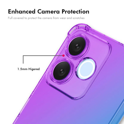 Honor 500 Smart Gradient Airbag TPU Phone Case Shockproof Slim Protective Cover