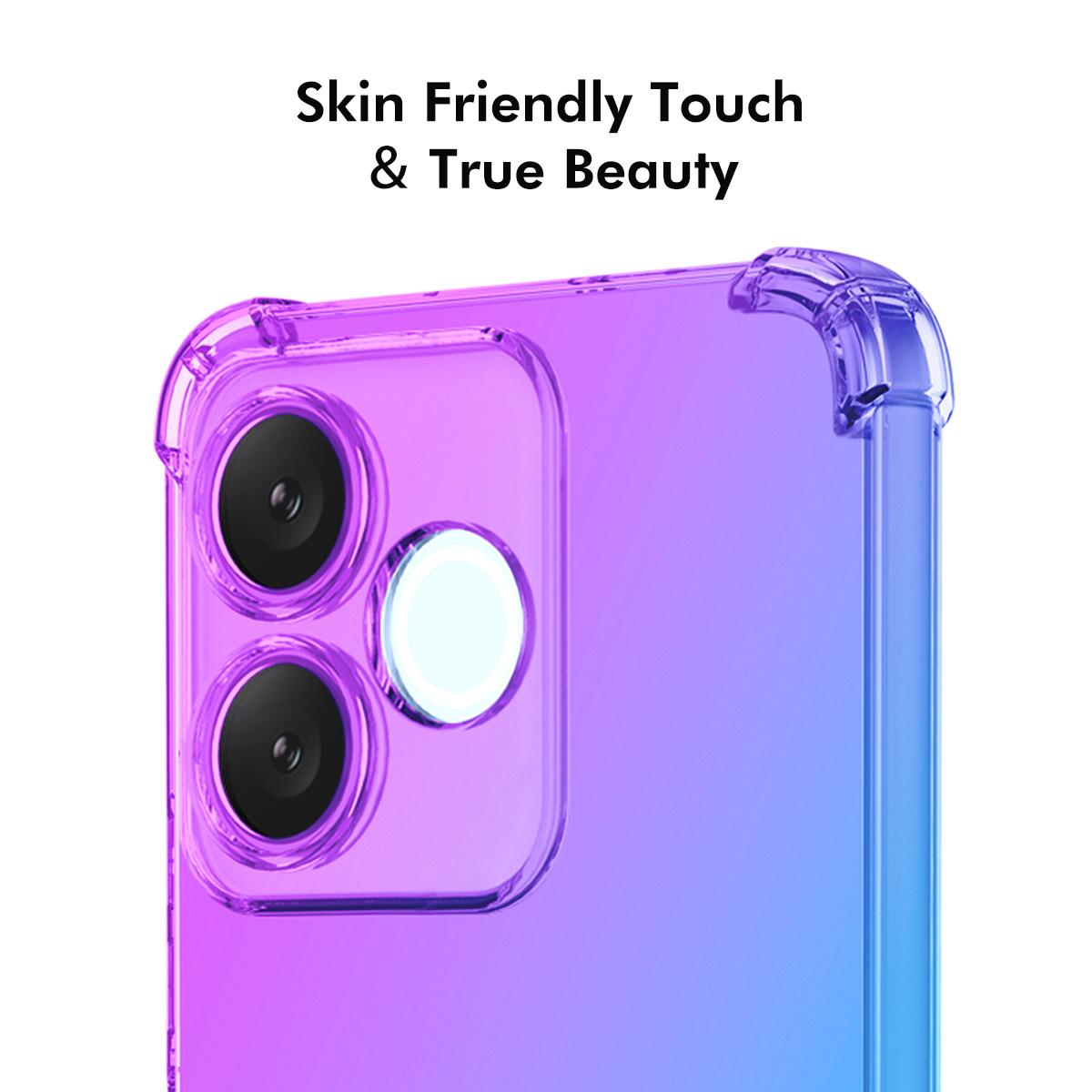 Honor 500 Smart Gradient Airbag TPU Phone Case Shockproof Slim Protective Cover