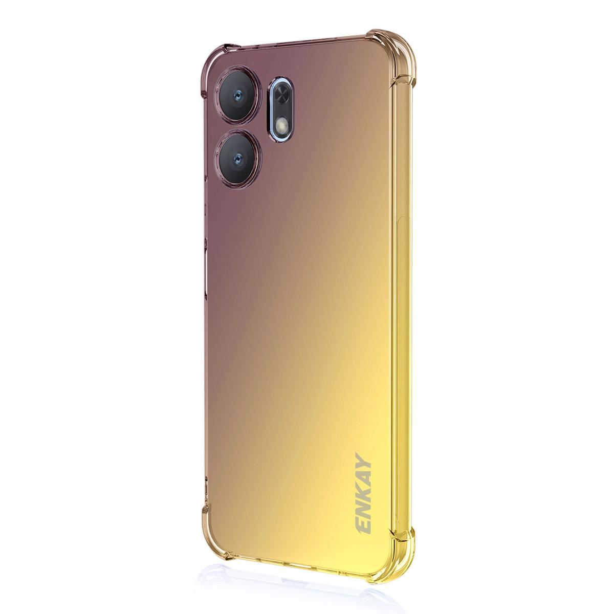 Honor X6d Gradient Airbag TPU Phone Case Shockproof Slim Protective Cover