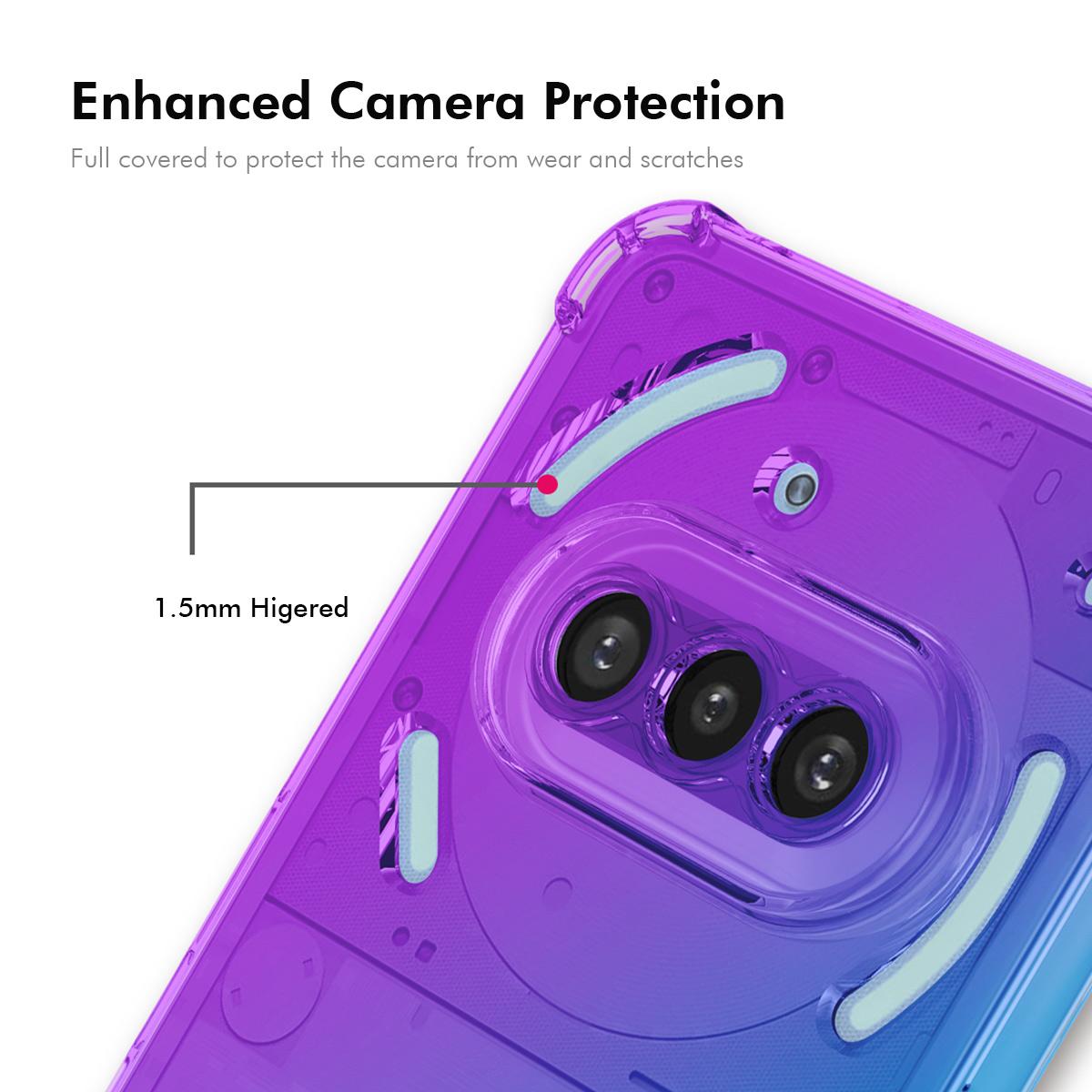 Nothing Phone 3a Gradient Airbag TPU Phone Case Shockproof Slim Protective Cover