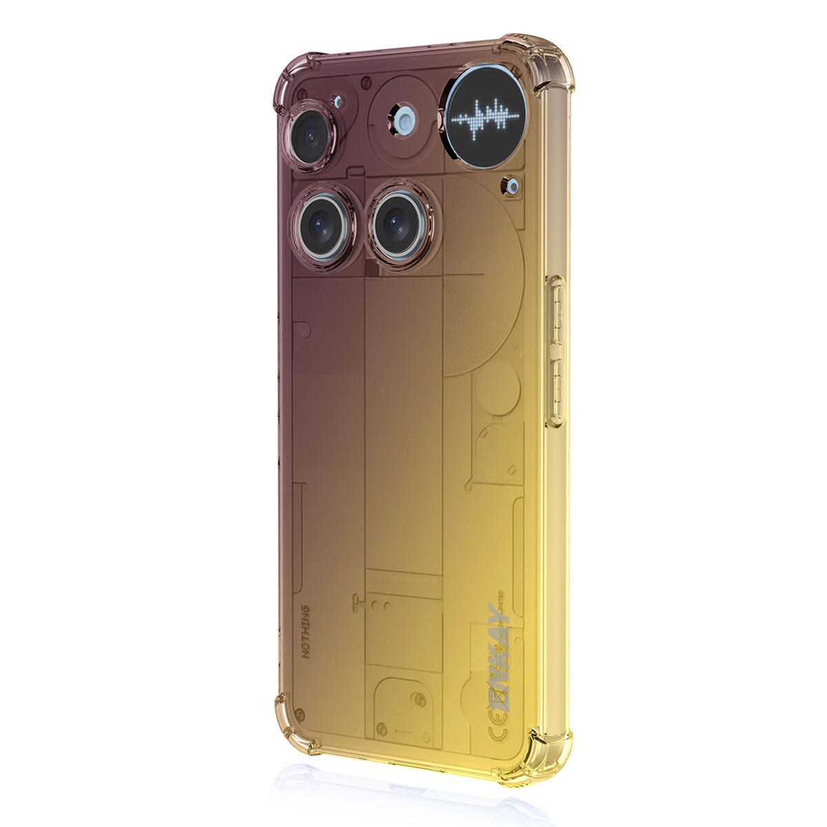 Nothing Phone 3 Gradient Airbag TPU Phone Case Shockproof Slim Protective Cover