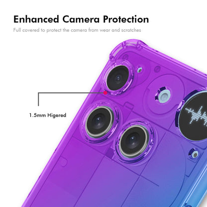 Nothing Phone 3 Gradient Airbag TPU Phone Case Shockproof Slim Protective Cover
