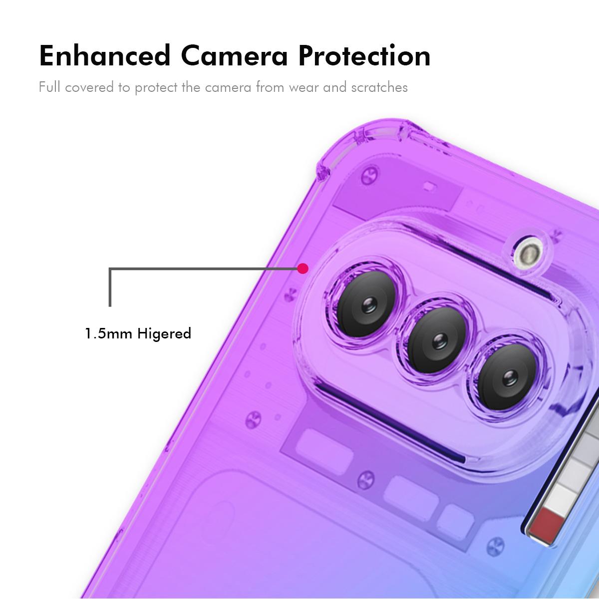 Nothing Phone 4a Gradient Airbag TPU Phone Case Shockproof Slim Protective Cover
