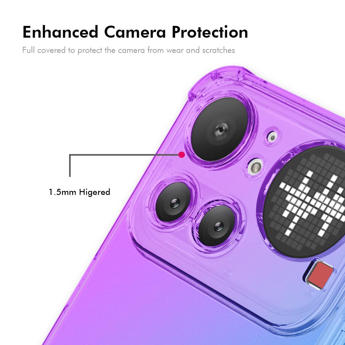 Nothing Phone 4a Pro Gradient Airbag TPU Phone Case Shockproof Slim Protective Cover