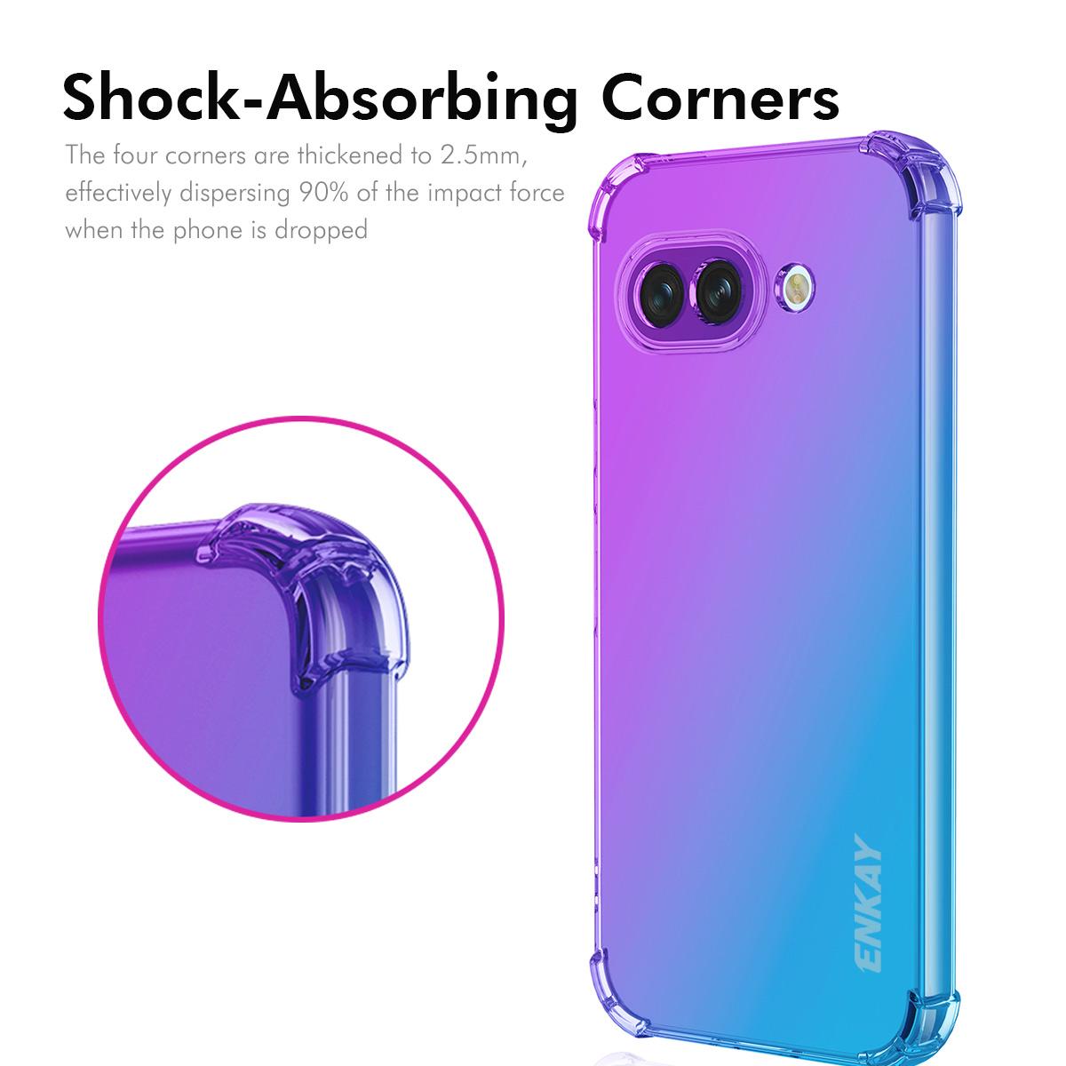 Google Pixel 9a Gradient Airbag TPU Phone Case Shockproof Slim Protective Cover