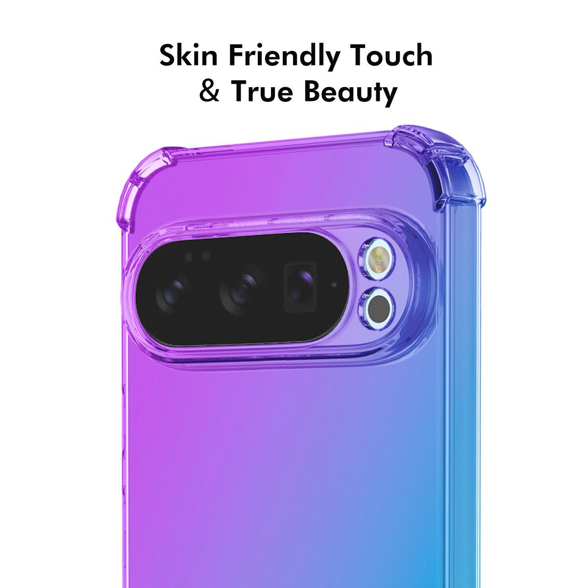 Google Pixel 10 Pro XL Gradient Airbag TPU Phone Case Shockproof Slim Protective Cover