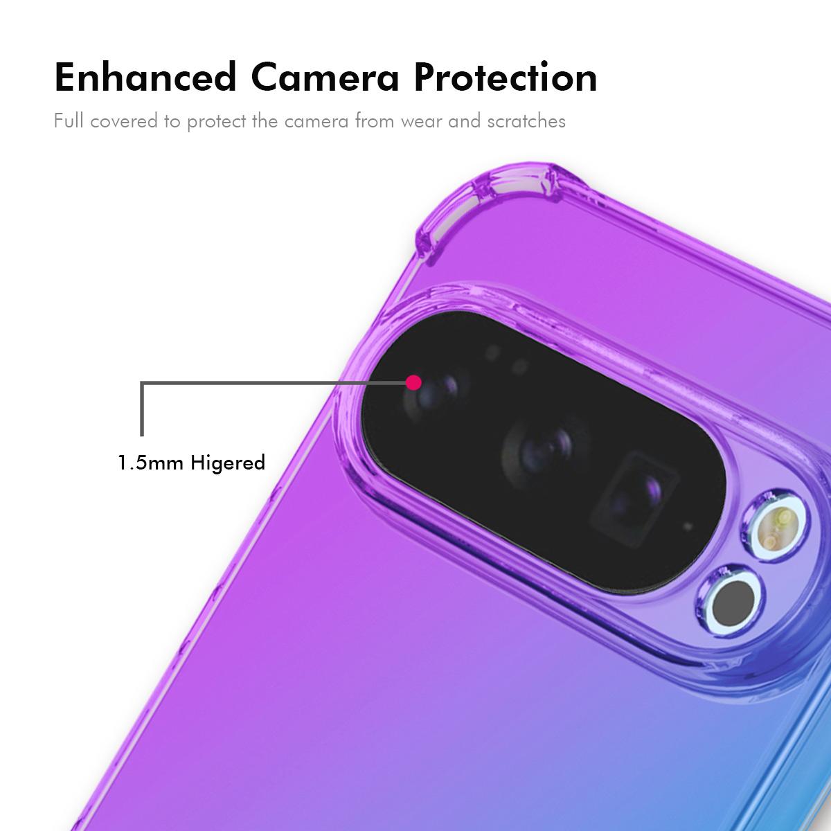 Google Pixel 10 Pro XL Gradient Airbag TPU Phone Case Shockproof Slim Protective Cover