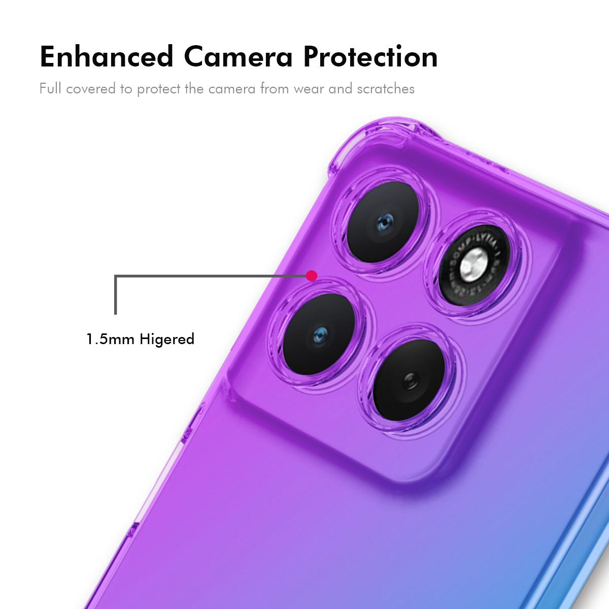 Motorola Moto G66j Gradient Airbag TPU Phone Case Shockproof Slim Protective Cover