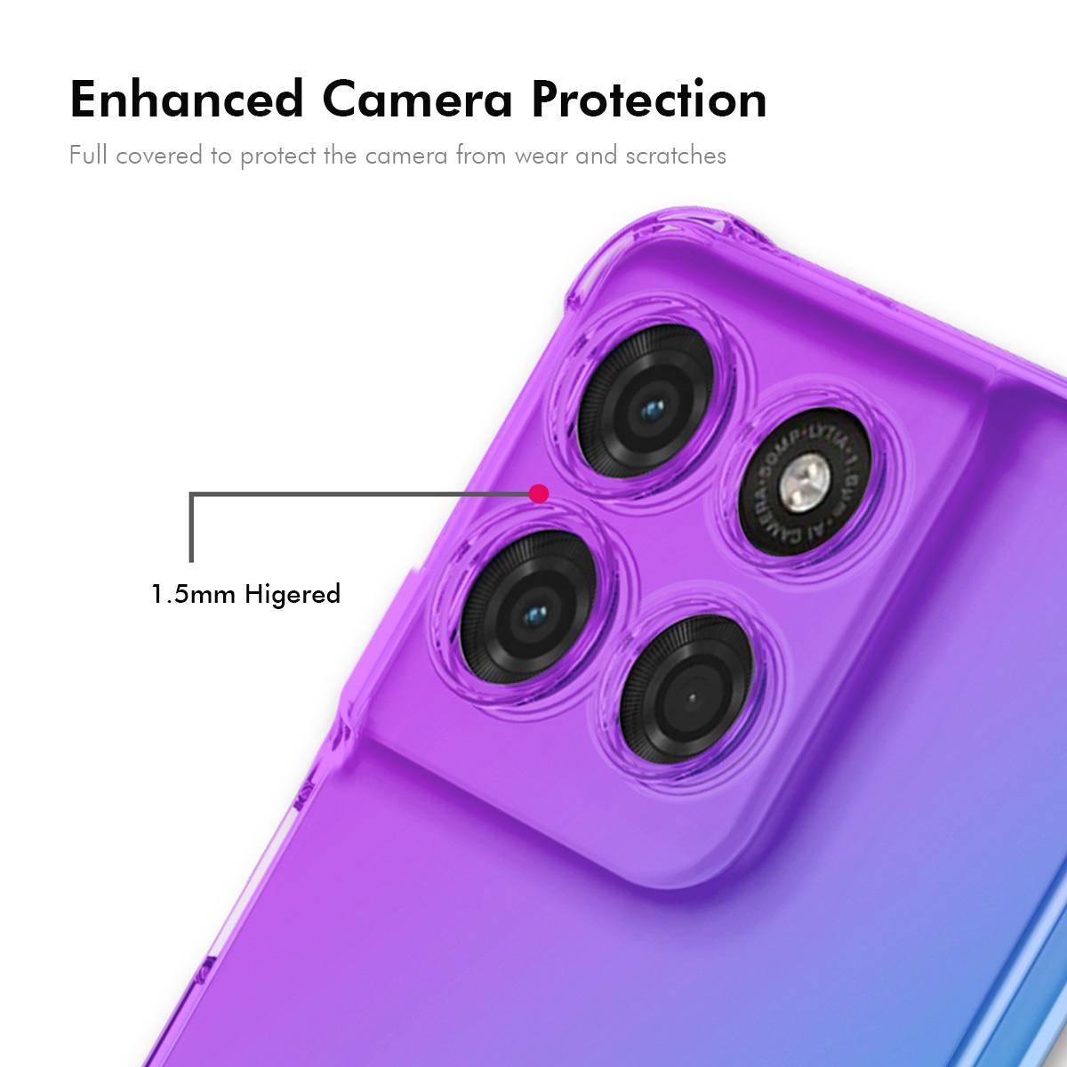 Motorola Moto G67 5G Gradient Airbag TPU Phone Case Shockproof Slim Protective Cover