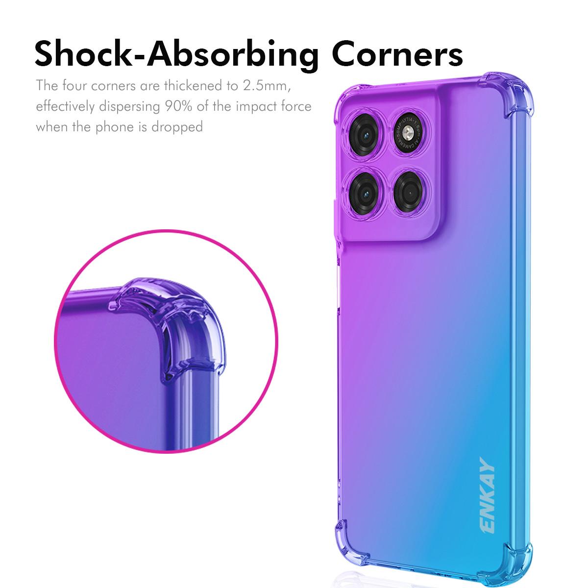Motorola Moto G77 Gradient Airbag TPU Phone Case Shockproof Slim Protective Cover