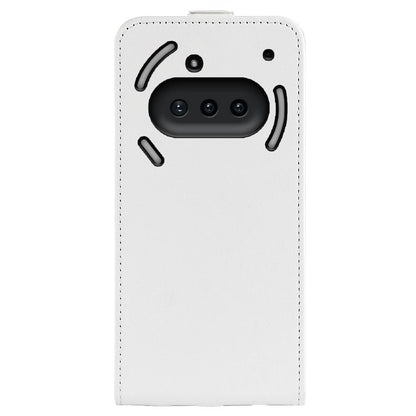 Nothing Phone 3a Texture Vertical Flip Leather Wallet Case with Card Slot, PU TPU Shockproof Protective Cover, Anti-Drop Magnetic Folio Phone Case