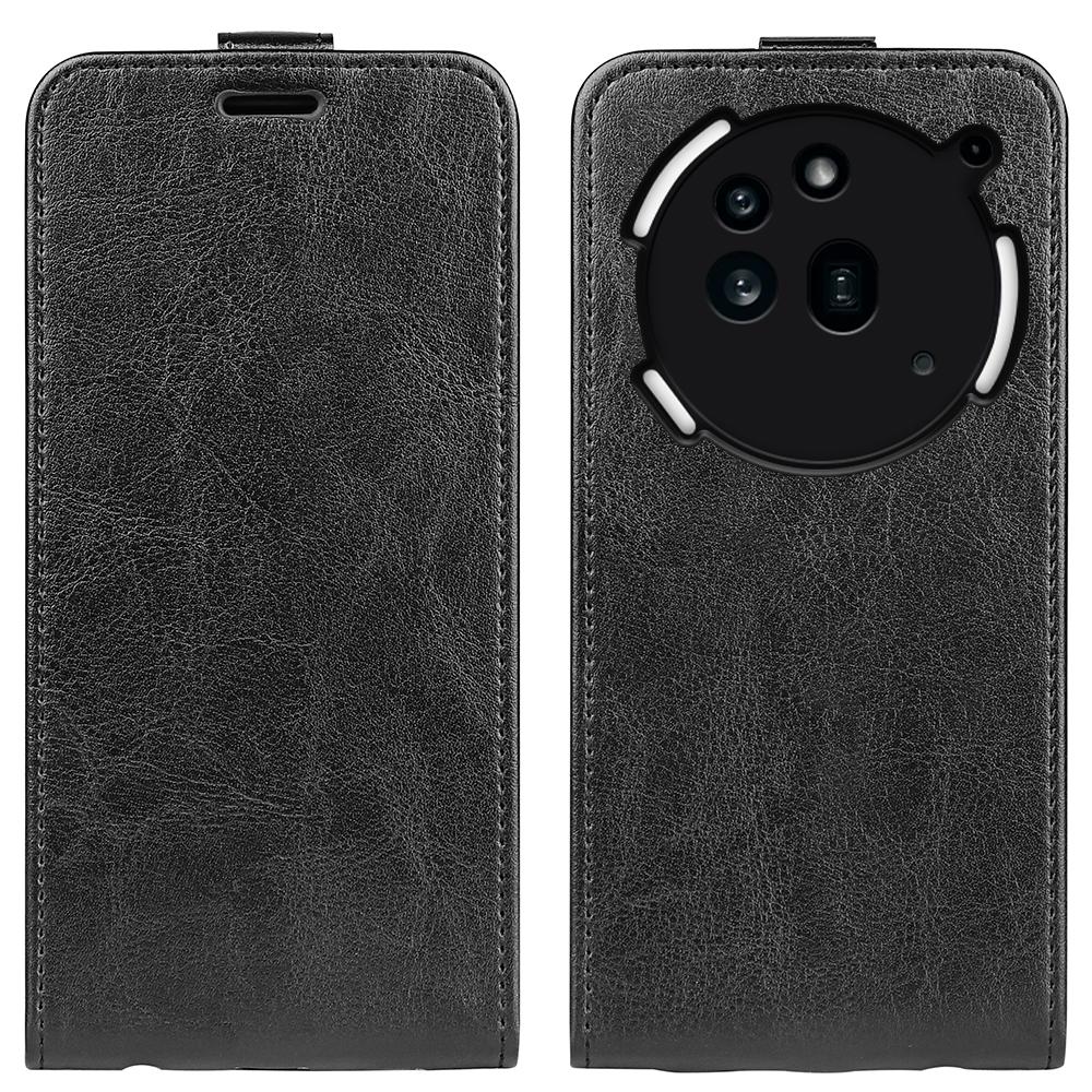 Nothing Phone 3a Pro Texture Vertical Flip Leather Wallet Case with Card Slot, PU TPU Shockproof Protective Cover, Anti-Drop Magnetic Folio Phone Case
