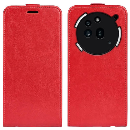 Nothing Phone 3a Pro Texture Vertical Flip Leather Wallet Case with Card Slot, PU TPU Shockproof Protective Cover, Anti-Drop Magnetic Folio Phone Case