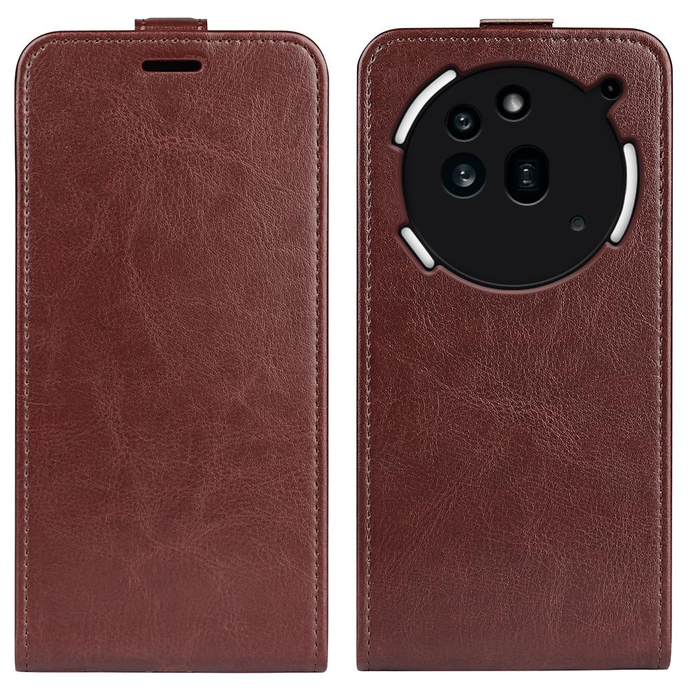 Nothing Phone 3a Pro Texture Vertical Flip Leather Wallet Case with Card Slot, PU TPU Shockproof Protective Cover, Anti-Drop Magnetic Folio Phone Case
