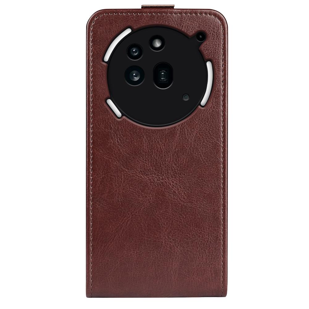 Nothing Phone 3a Pro Texture Vertical Flip Leather Wallet Case with Card Slot, PU TPU Shockproof Protective Cover, Anti-Drop Magnetic Folio Phone Case