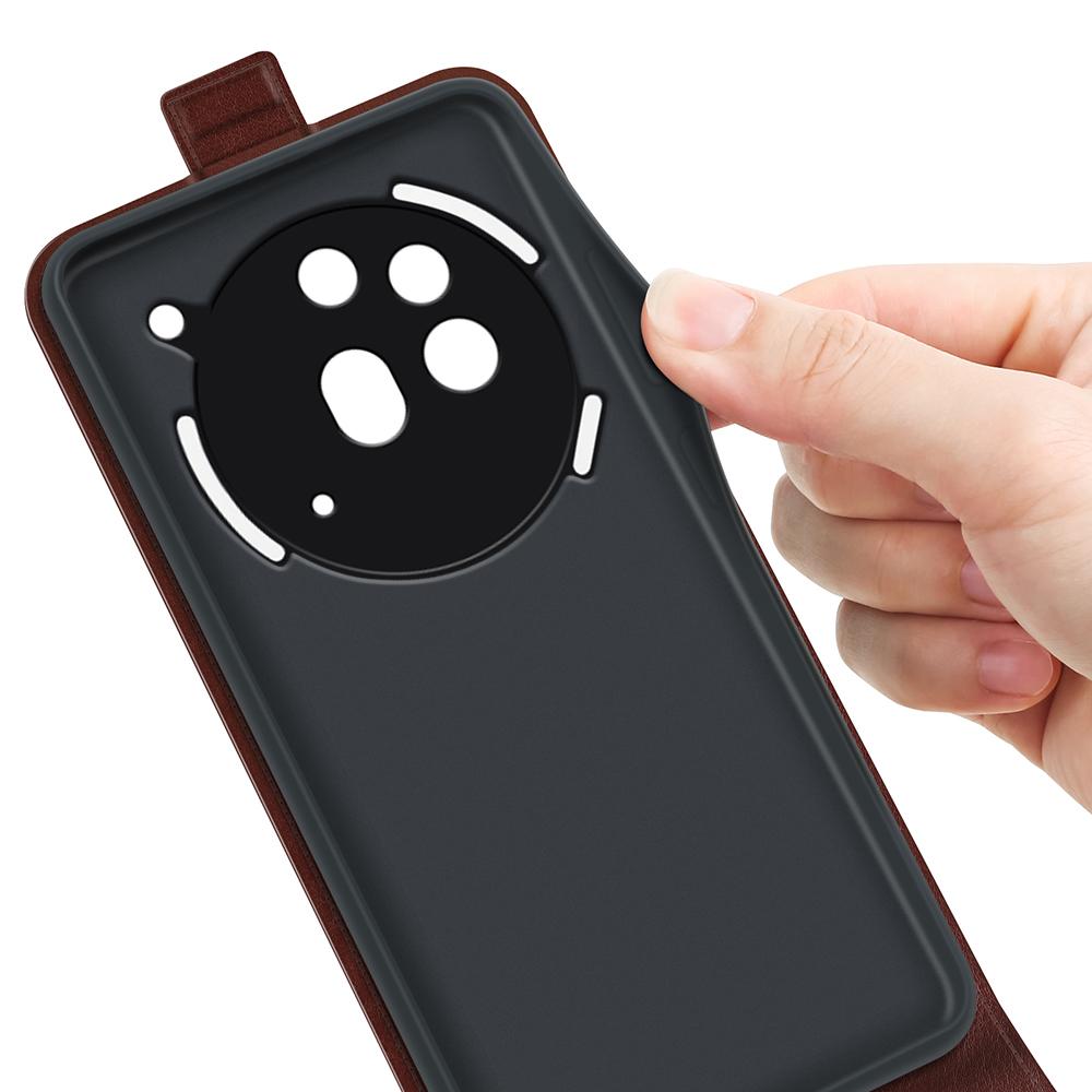 Nothing Phone 3a Pro Texture Vertical Flip Leather Wallet Case with Card Slot, PU TPU Shockproof Protective Cover, Anti-Drop Magnetic Folio Phone Case