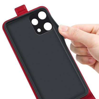 Nothing Phone 3a Lite Texture Vertical Flip Leather Wallet Case with Card Slot, PU TPU Shockproof Protective Cover, Anti-Drop Magnetic Folio Phone Case