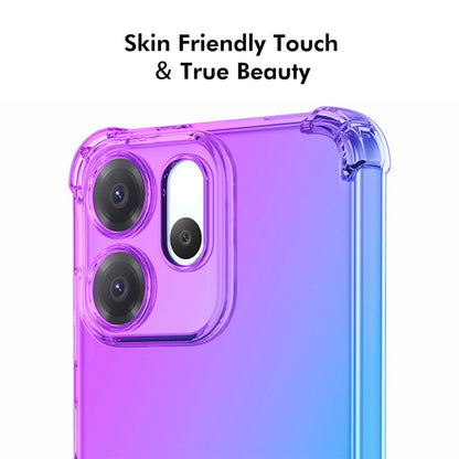 OPPO Reno14 F 5G Gradient Airbag TPU Phone Case Shockproof Slim Protective Cover