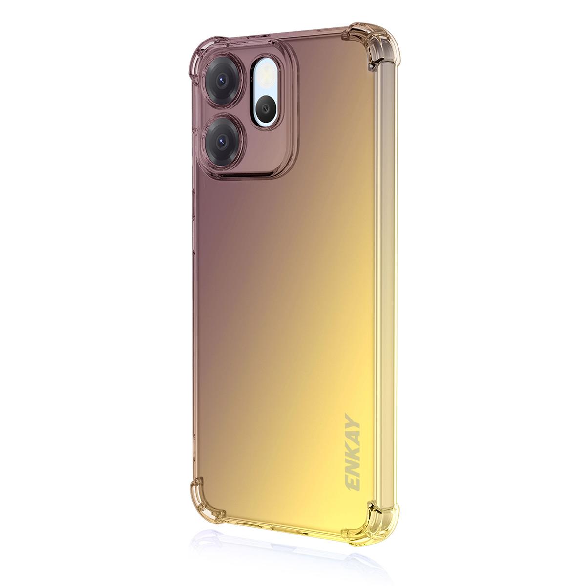 OPPO Reno14 F 5G Gradient Airbag TPU Phone Case Shockproof Slim Protective Cover